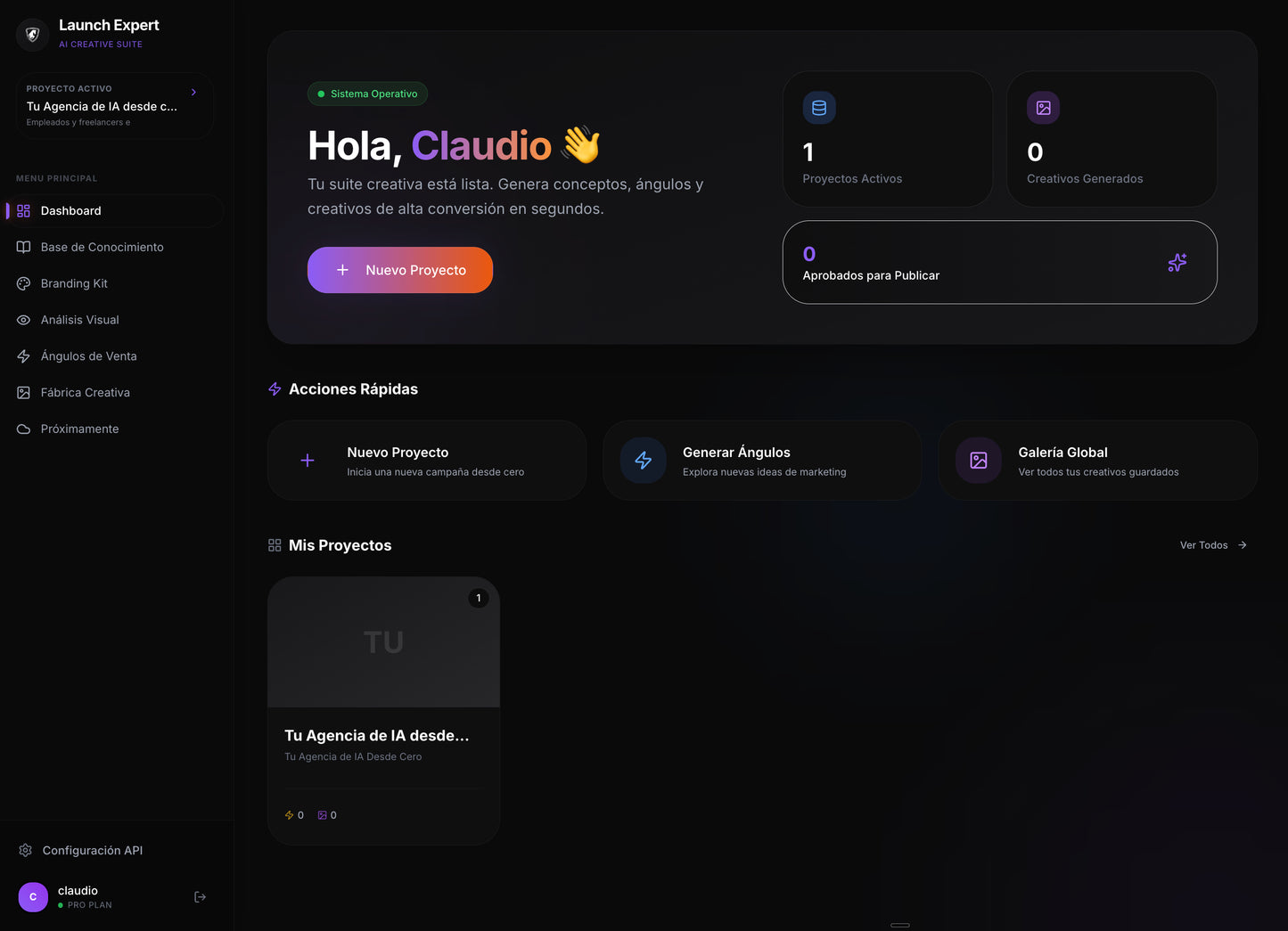 100 creativos listos en ~10 minutos